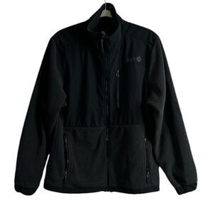 Hooey Mens Performance Tech Black Fleece Full Zip Jacket Size L